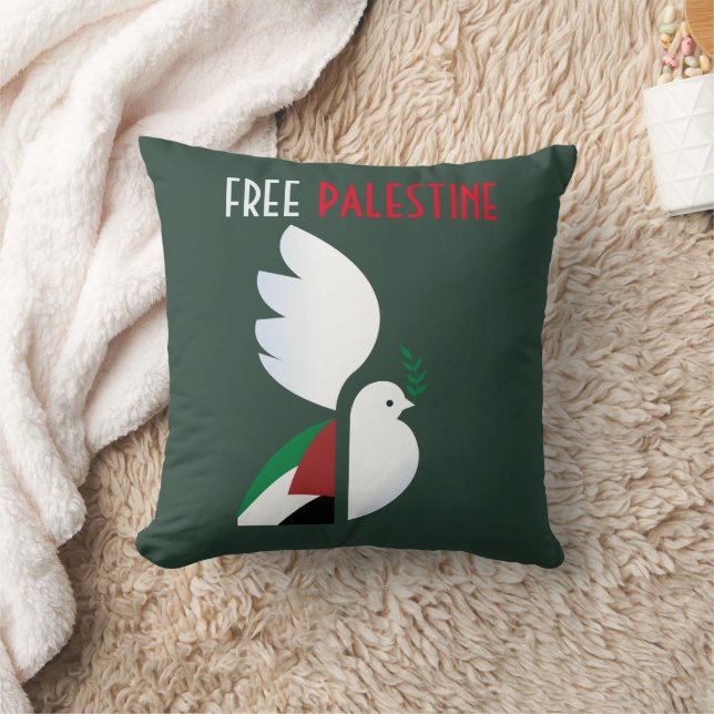 Free Palestine Throw Pillow - Activist Wohngestalt Kissen (Decke)