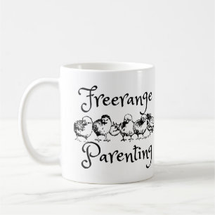 Free-Range-Eltern-Mug – Lustiger Hühnerliebhaber-M Kaffeetasse