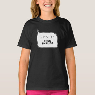 FREE SHRUGS Funny Kaomoji japanische Emoticons T-Shirt