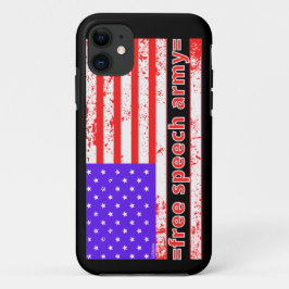 FREE SPEECH ARMY Not leidende amerikanische Flagge Case-Mate iPhone Hülle