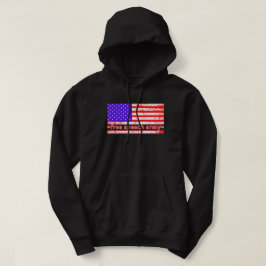 FREE SPEECH ARMY Not leidende amerikanische Flagge Hoodie