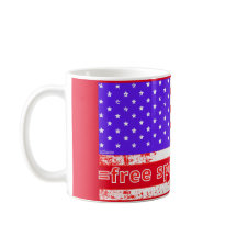 FREE SPEECH ARMY Not leidende amerikanische Flagge