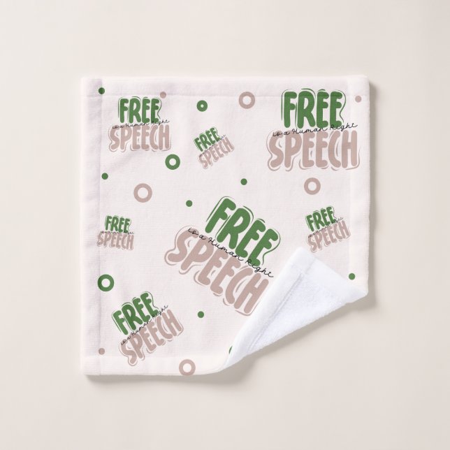 Free Speech Is a Human Right (Gant de toilette)