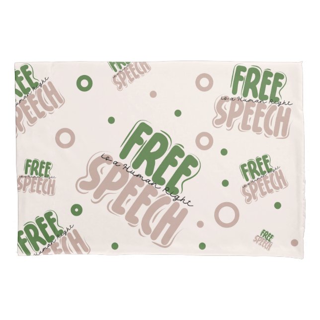 Free Speech Is a Human Right Kissenbezug (Vorderseite)