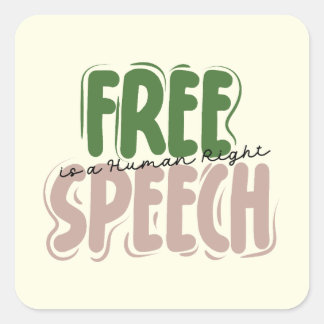 Free Speech Is a Human Right Sticker
