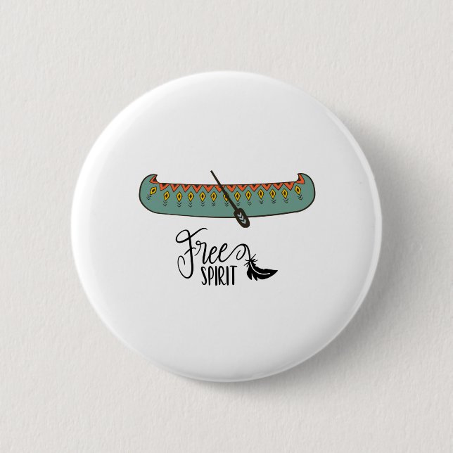Free Spirit Canoe Button (Vorderseite)