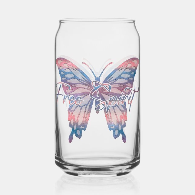 Free Spirit Mandala Butterfly Dosenglas (Vorderseite)