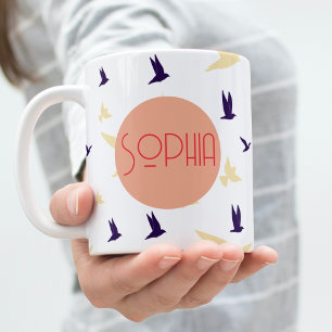 Free Spirit Personalisiert Bird Tasse