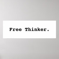 Free Thinker. Affiche