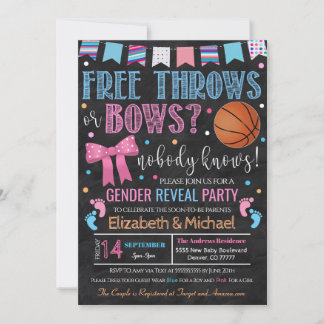 Free Throws or Bows Genre Reveillez Invitation