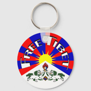 Free Tibet Badge Schlüsselanhänger