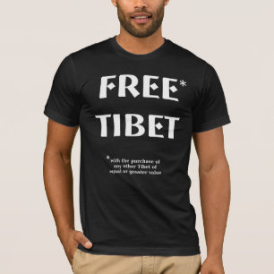 Free Tibet Funny T - Shirt Spaß