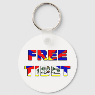 Free Tibet Keychain Schlüsselanhänger