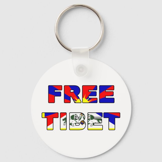 Free Tibet Keychain Schlüsselanhänger (Vorderseite)