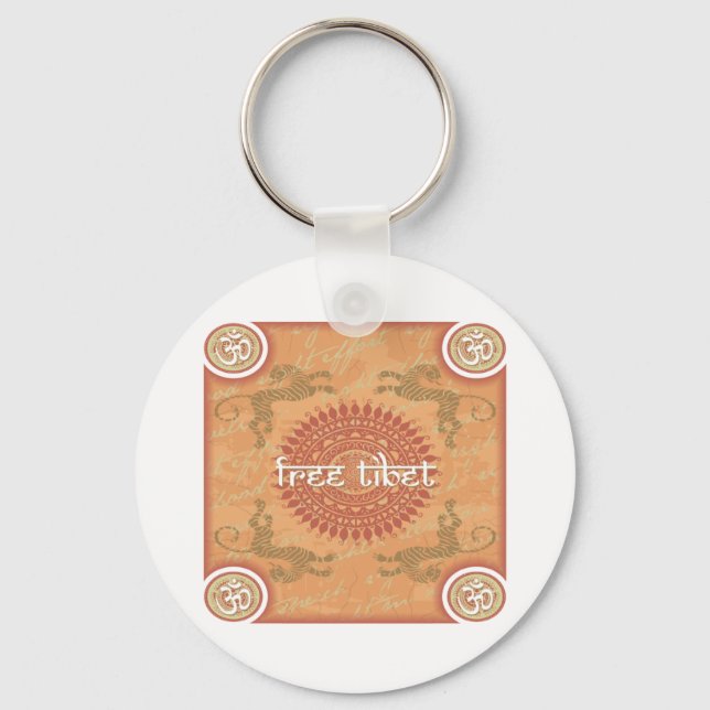 Free Tibet Schlüsselanhänger (Vorderseite)