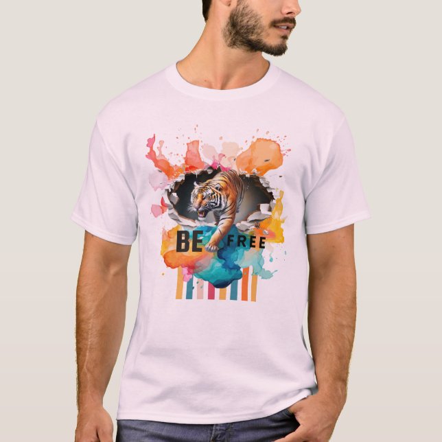 Free tiger design T Shirt (Vorderseite)