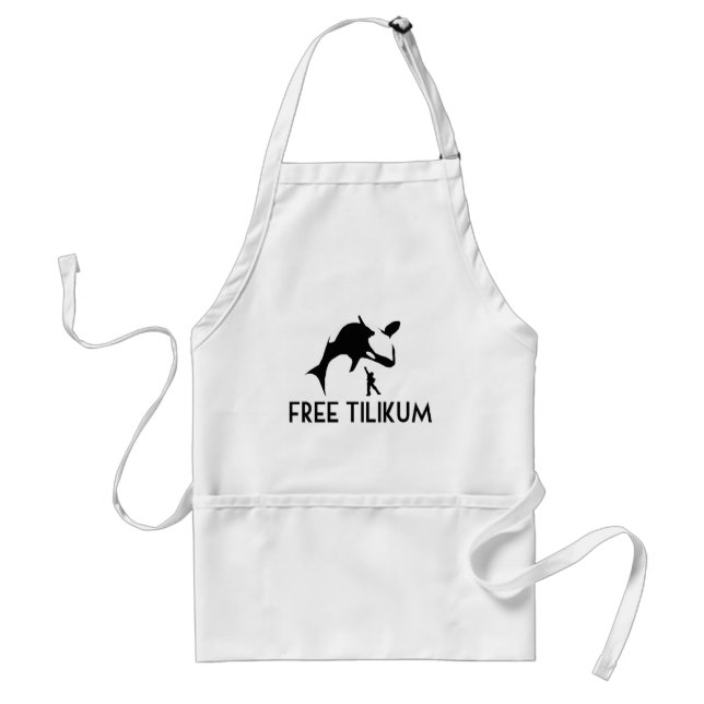 Free Tilikum Rette den Orca Killer Wal Schürze (Vorne)