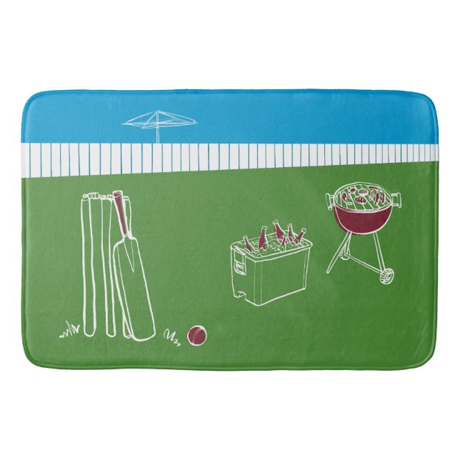 Free TIme Cricket Bath Mat Badematte (Vorderseite)