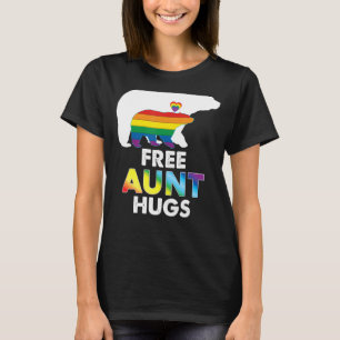 Free Tunt Hugs Rainbow Bear Lgbt Pride Gay Lesbian T-Shirt