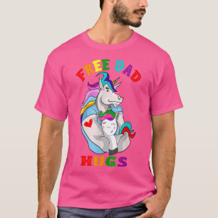 Free Vater Hugs LGBT Gay Pride  T-Shirt