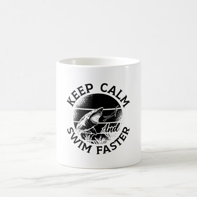 Freediver Behielt Ruhe und Schnelligkeit Freedivin Kaffeetasse (Mittel)