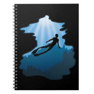 Freediving - Unterwasserfreies Tauchen Notizblock