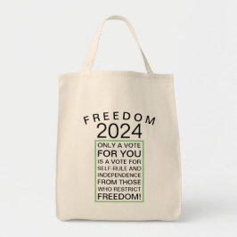 Freedom 2024 Lebensmittelladen Tragetasche