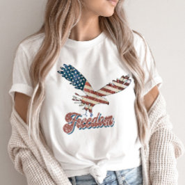Freedom American Eagle 4. Juli Red White Blue T-Shirt