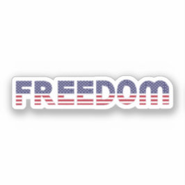 Freedom American Flag for Patriotic & Liberty Gift Aufkleber