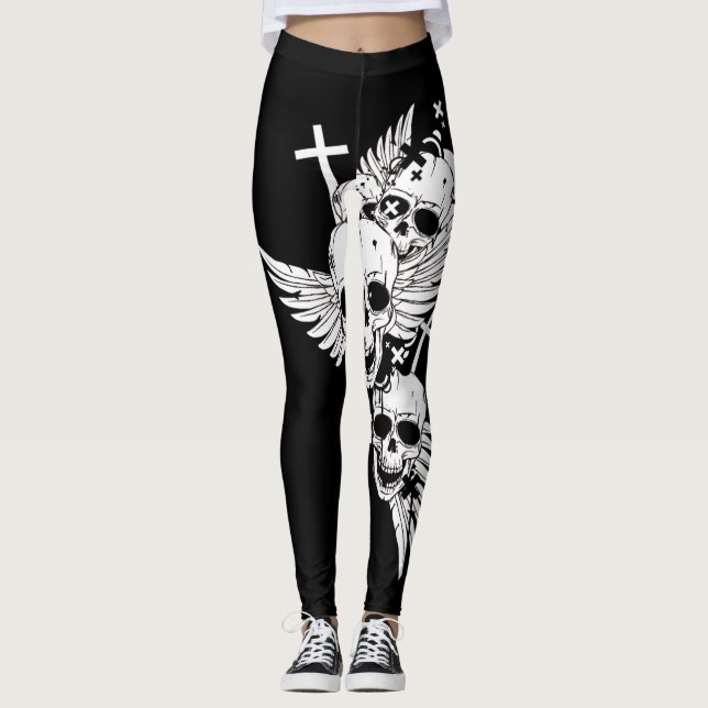 Freedom B&W Leggings (Vorderseite)