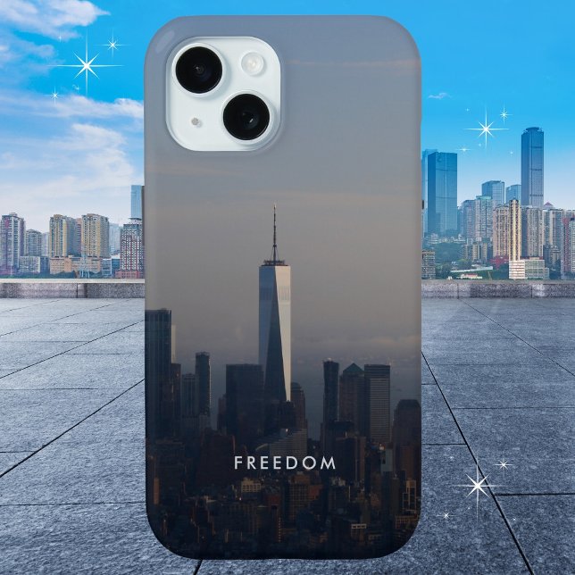 Freedom Big City Landscape Motivierend Case-Mate iPhone Hülle (Available on multiple types of phones, iPhone, Android, etc.)