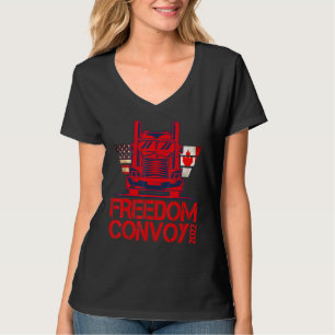 Freedom Convoy 2022 Unterstützung für unseren Lkw- T-Shirt