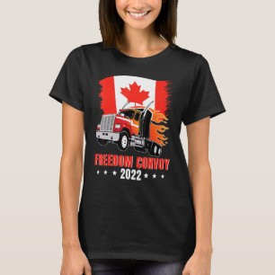 Freedom Convoy 2022 USA Kanada Flag Truck T-Shirt