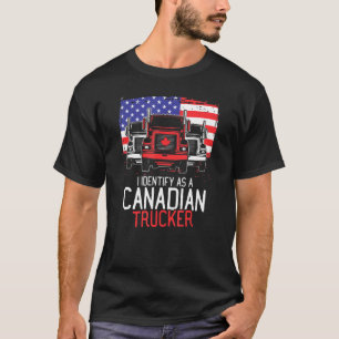 Freedom Convoy I identifiziere sich als kanadische T-Shirt