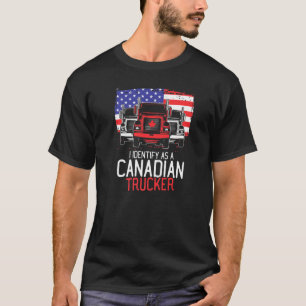 Freedom Convoy I identifiziere sich als kanadische T-Shirt