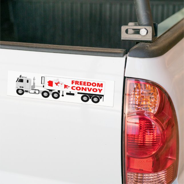 Freedom Convoy Kanada Kanadische Flagge Autoaufkleber (Auf Lkw)