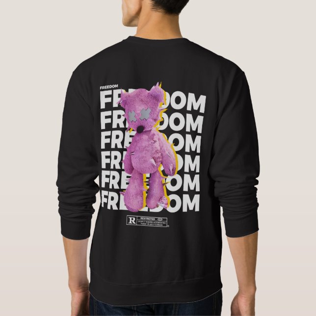 FREEDOM coole städtische Straßenbekleidung Sweatshirt (Rückseite)