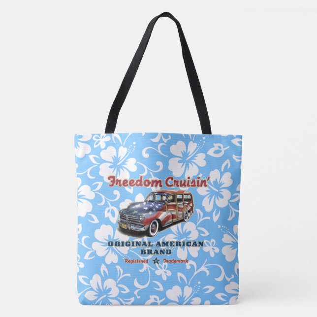 Freedom Crusin' Hawaiian Woody Hibiscus Beach Sac (Devant)