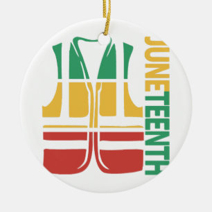 Freedom Day Vest Coworker Swagazon Associate Junet Keramik Ornament