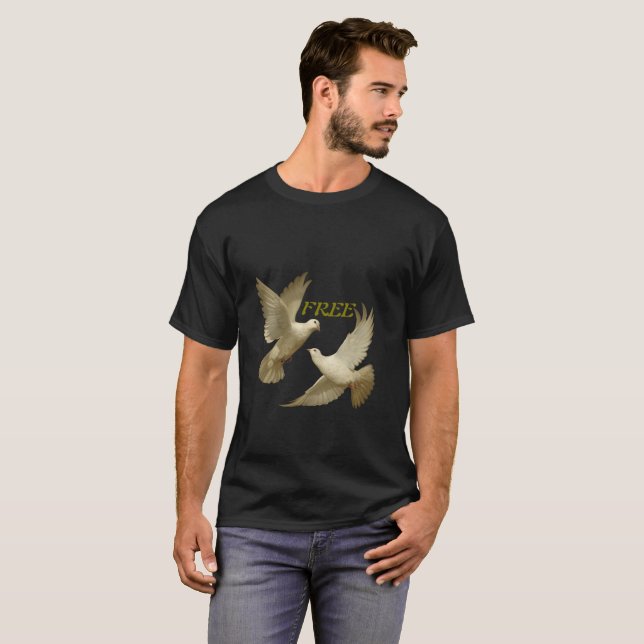 Freedom Dove Men's T - Shirt - Symbol des Friedens (Vorne ganz)