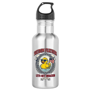 Freedom Duck Vintage Patriotischer Humor Edelstahlflasche