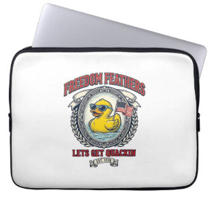 Freedom Duck Vintage Patriotischer Humor Laptopschutzhülle