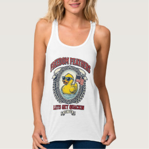 Freedom Duck Vintage Patriotischer Humor Tank Top