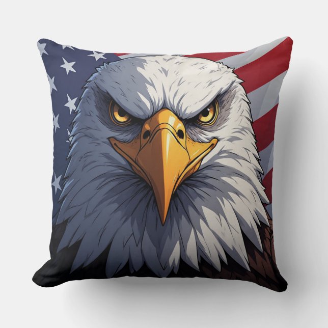 Freedom Eagle for Proud Americans Kissen (Vorderseite)