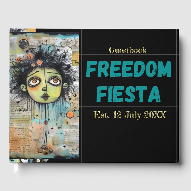 Freedom Fiesta Scheidung Rente Gästebuch (Vorderseite)