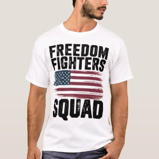 Freedom Fighters Squad 1776 Flag-USA Unabhängigkei T-Shirt