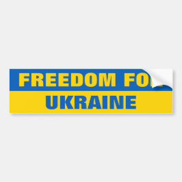 FREEDOM FOR UKRAINE AUTOAUFKLEBER