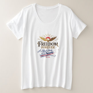 Freedom Forever Plus Taille Tee - Bold Patriotic