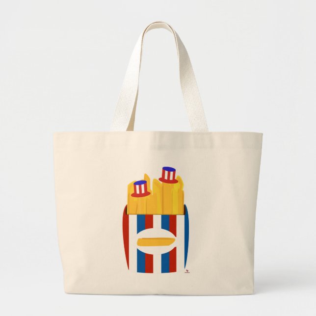 Freedom Fries Epic All American Side Art Jumbo Stoffbeutel (Vorne)