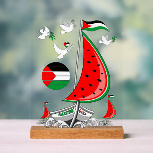 Freedom Global Sumud Flotilla Boats to Gaza Acrylschild